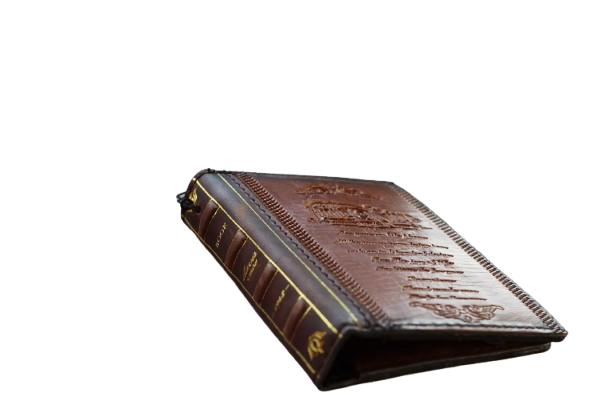 Galaxy Z Fold 8 Leather Wallet Case – Handmade Vintage Book Case