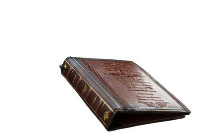Galaxy Z Fold 8 Leather Wallet Case – Handmade Vintage Book Case